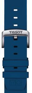 Tissot řemínek originál modrý 22mm pryž T852.047.175 