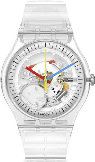 SWATCH HODINKY SO29K100-S06 CLEARLY NEW GENT  - 1