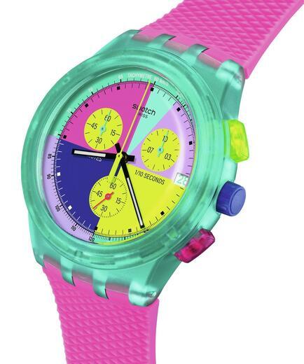 SWATCH HODINKY SUSG408 Neon Flash Arrow  - 2