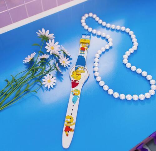 SWATCH HODINKY SO28Z116 Best. Mom. Ever THE SIMPSONS  - 5